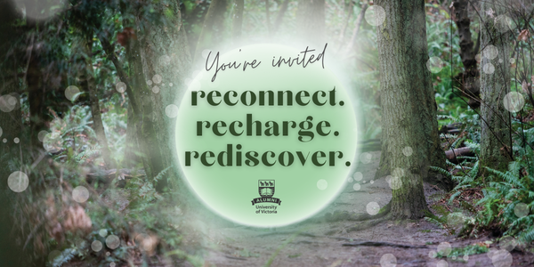 background: trees text: recharge reconnect rediscover 