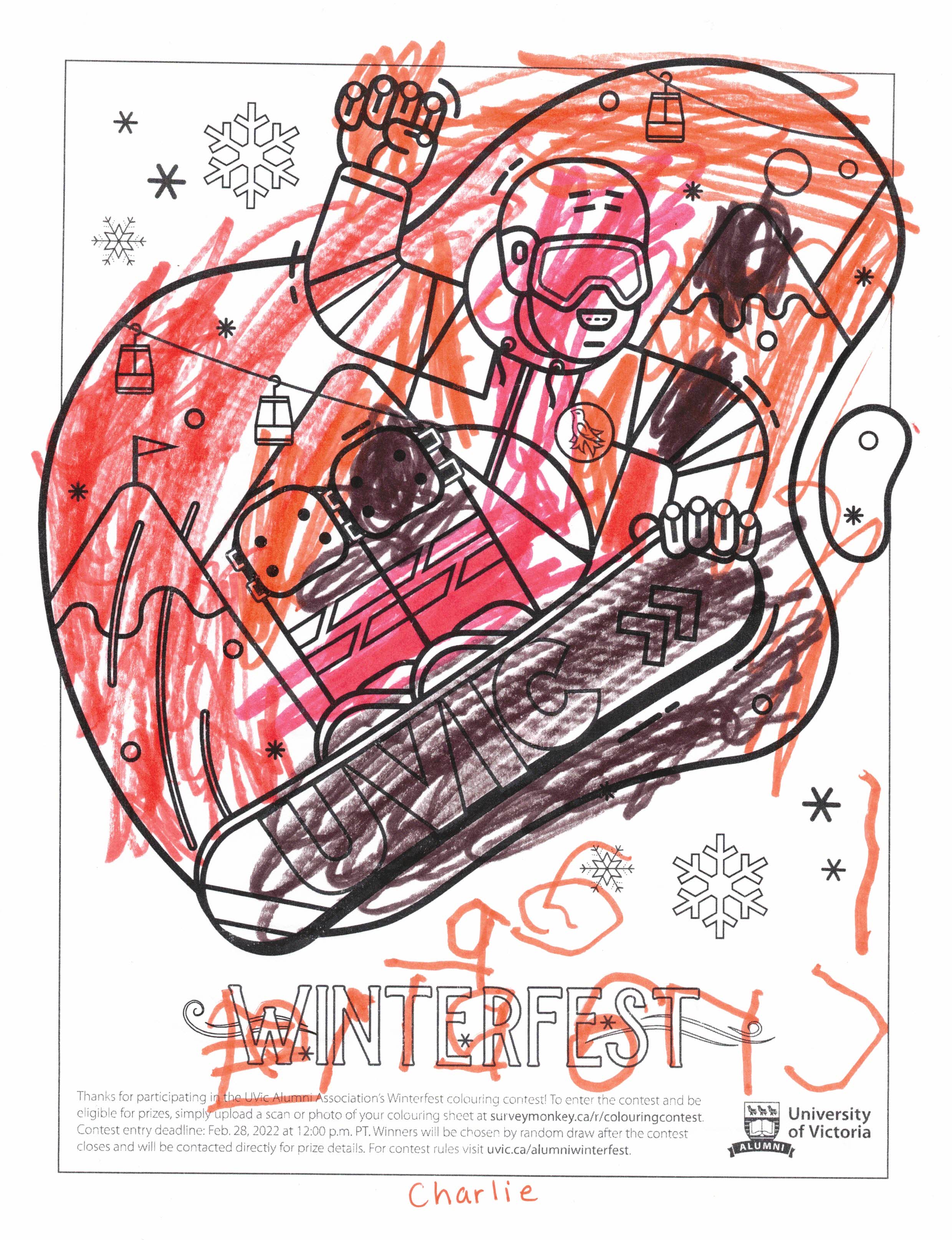 Colouring contest entry age 0-5