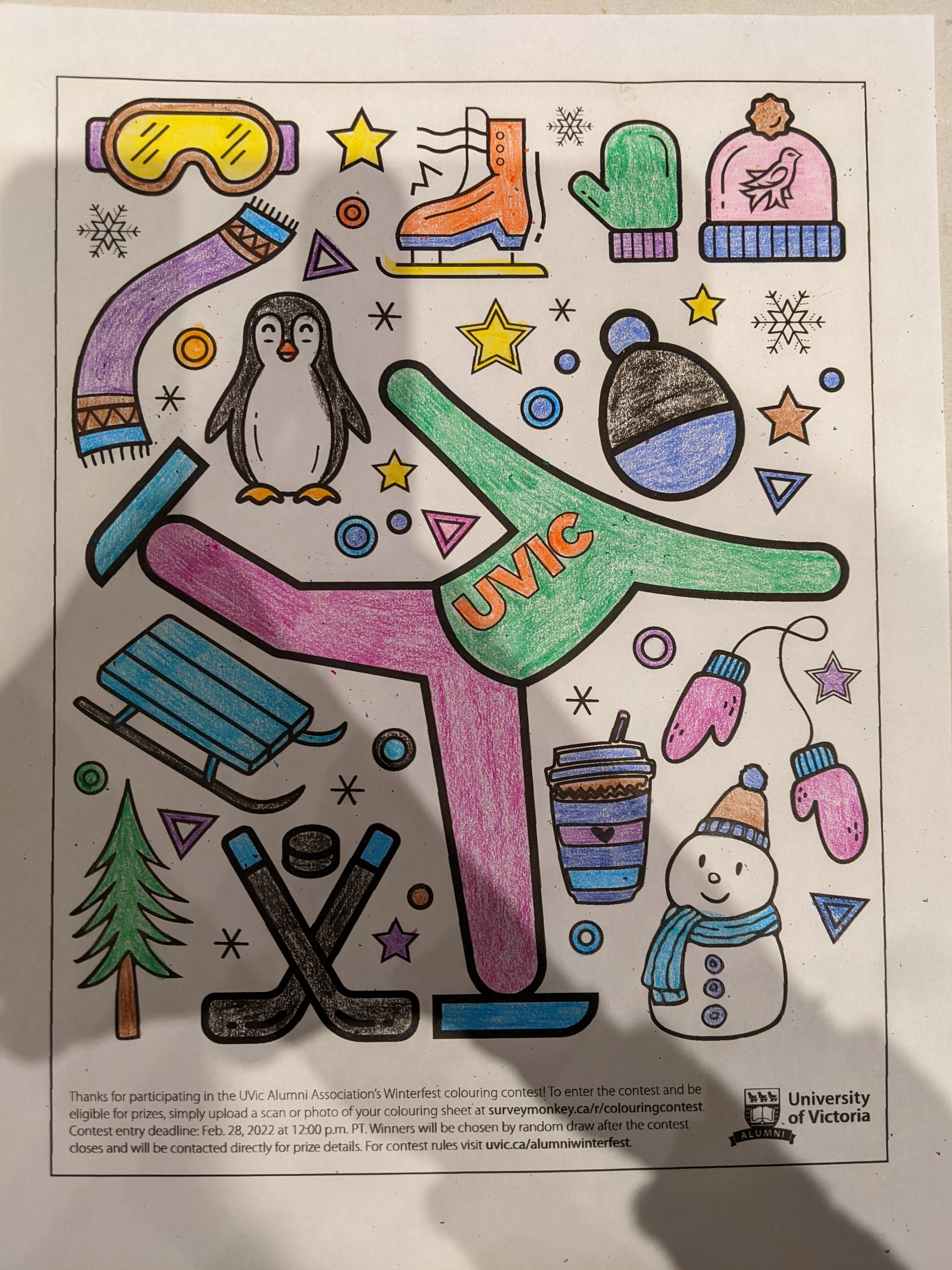 2022 Winterfest Colouring Contest Entry - adult 