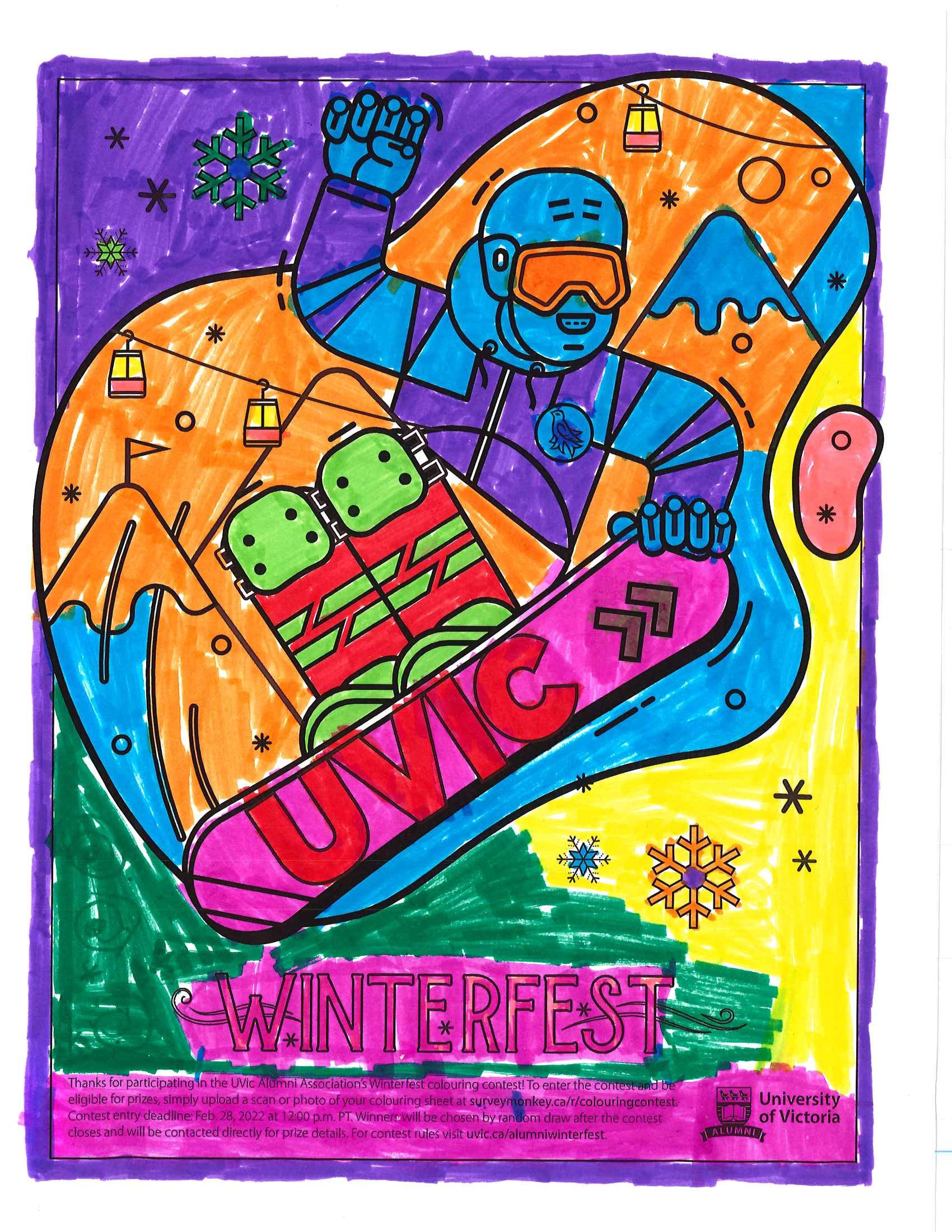 Colouring contest entry age 0-5