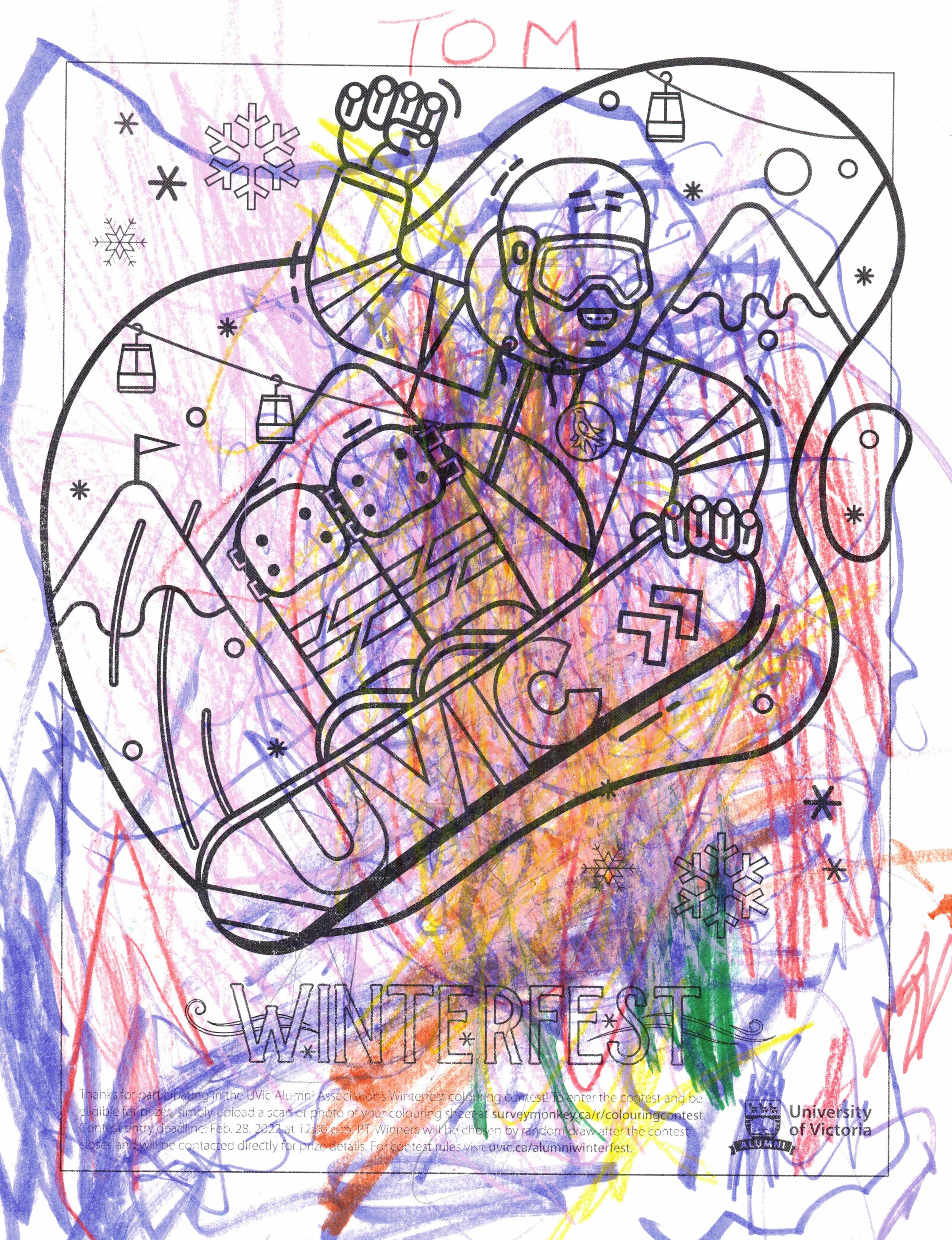 Colouring contest entry age 0-5