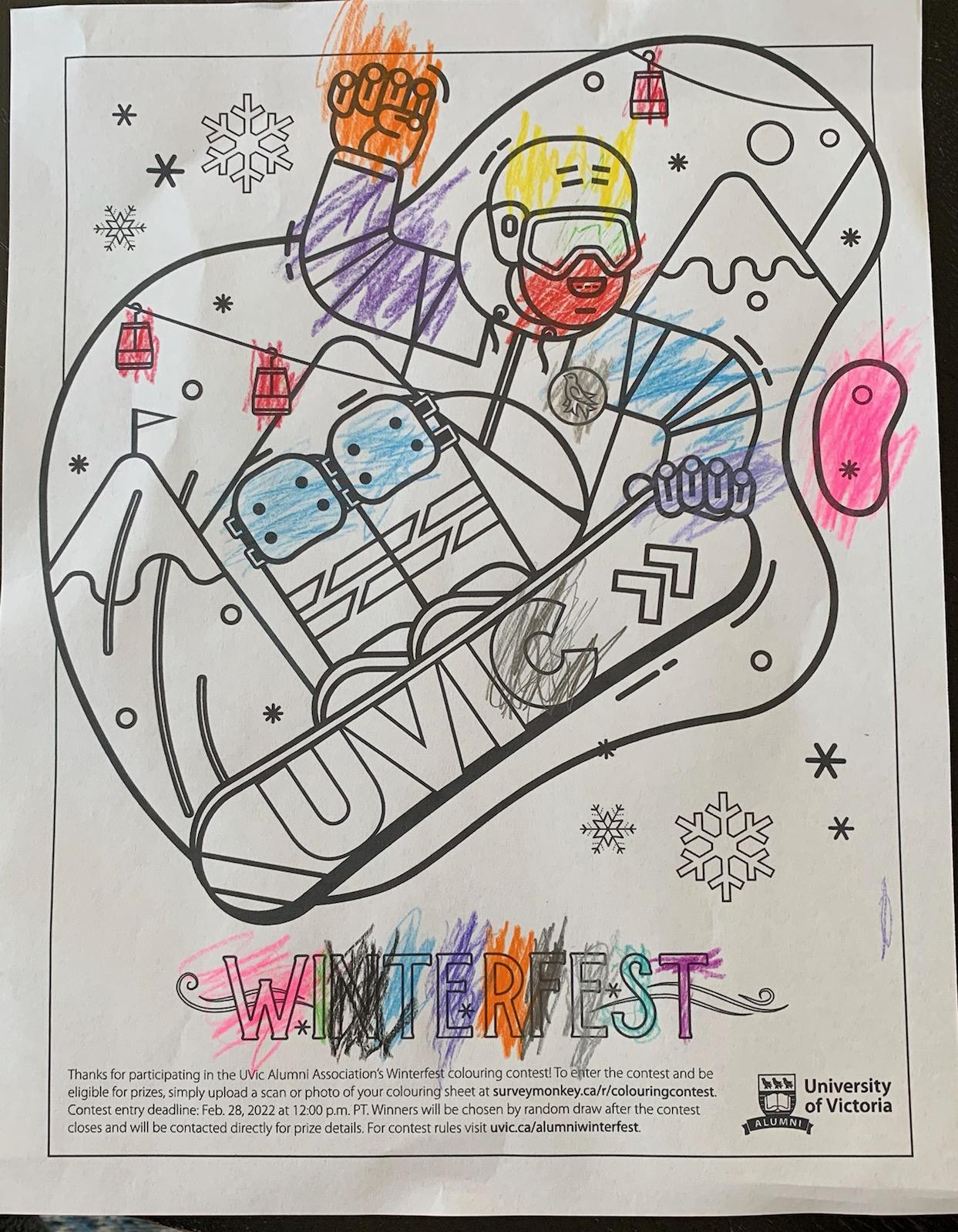 2022 Winterfest Colouring Contest Entry - age 0-5 category