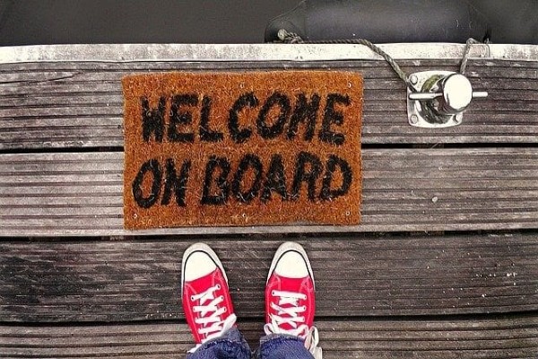 photo of welcome mat